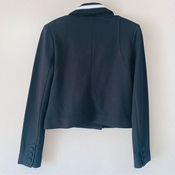 Cabi Black Tie Jacket, Size 8, Black/white Tuxedo Cropped Jacket - Picture 2 of 3